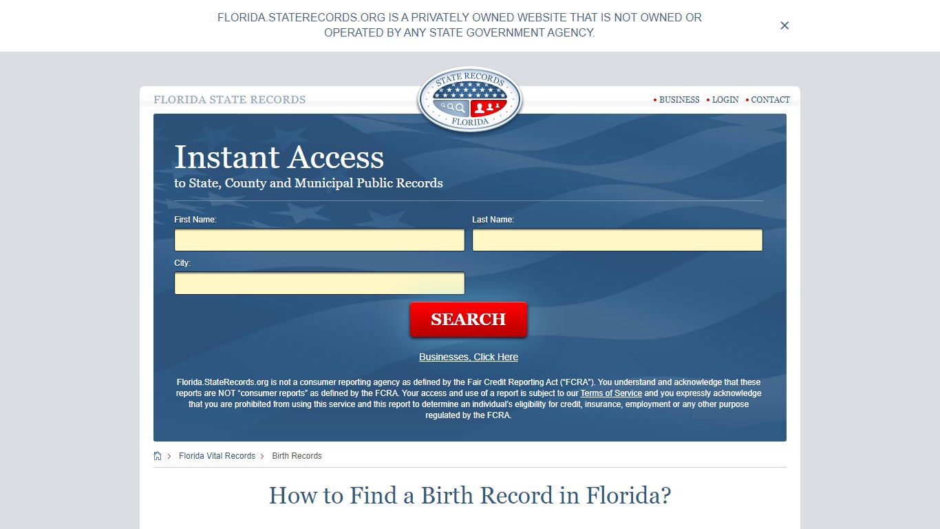 How to Find a Birth Record in Florida? - State Records